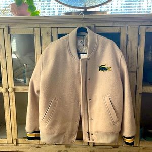 Lacoste | Jackets Coats | Lacoste Jacket Cream Green And Yellow | Poshmark